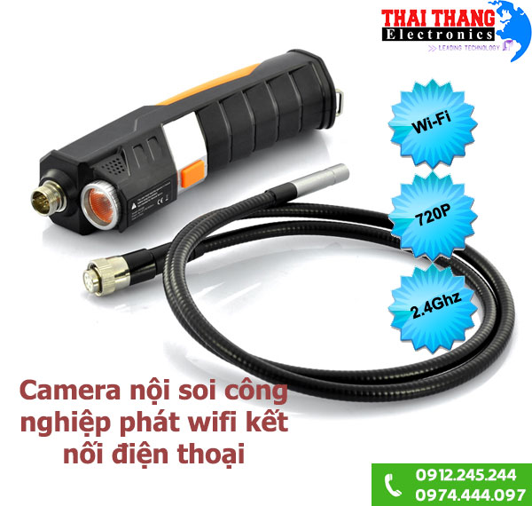Camera nội soi công nghiệp có wifi kết nối di động