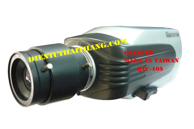 Camera thân chữ nhậ tQUESTEK  1/3 Sony CCD, 480 TV
