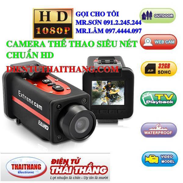 CAMERA THỂ THAO HD CHỐNG NƯỚC SIÊU NÉT FULL HD