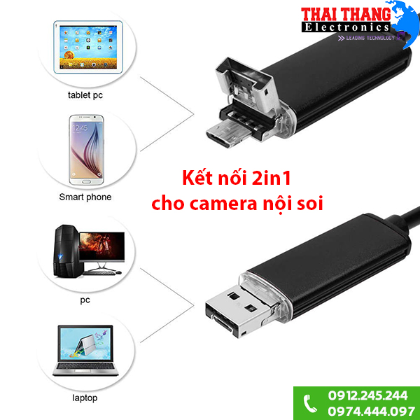 Camera nội soi gắn điện thoại 2m SWC2502