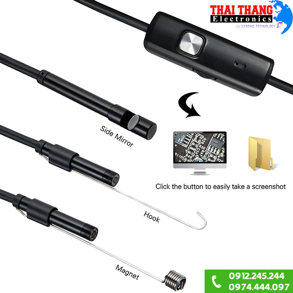 Camera nội soi gắn điện thoại AC2702 2m
