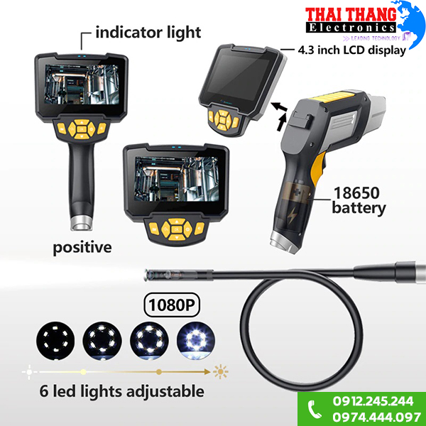 Camera nội soi có màn hình cầm tay CNS3005 5m