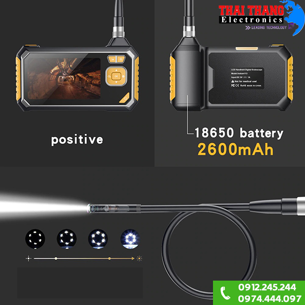 Camera nội soi kèm màn hình cầm tay CNS2801 1m