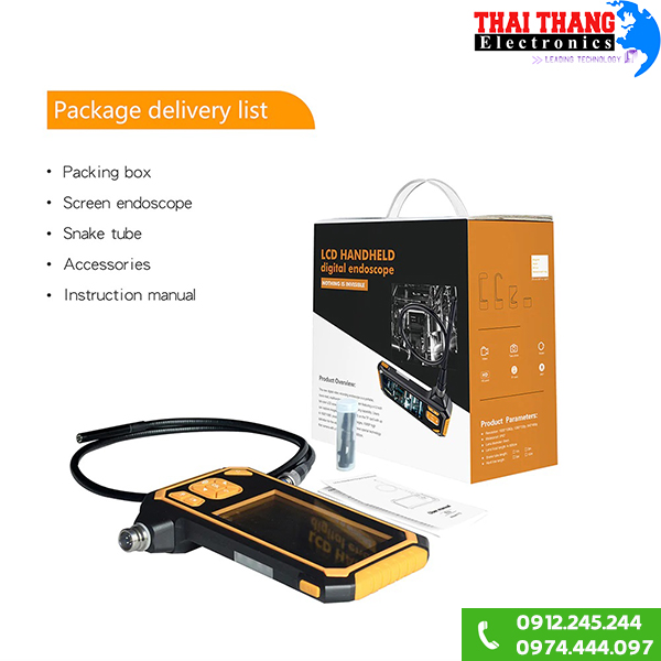 Camera nội soi có màn hình cầm tay CNS2803 3m
