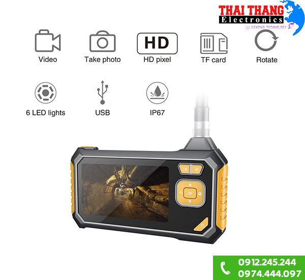 Camera nội soi có màn hình cầm tay CNS2803 3m