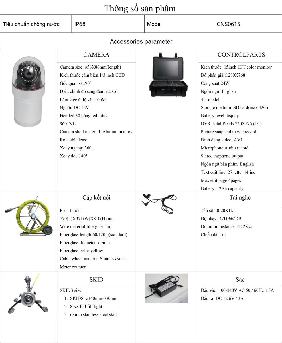 Camera nội soi màn hình lớn CNS0615