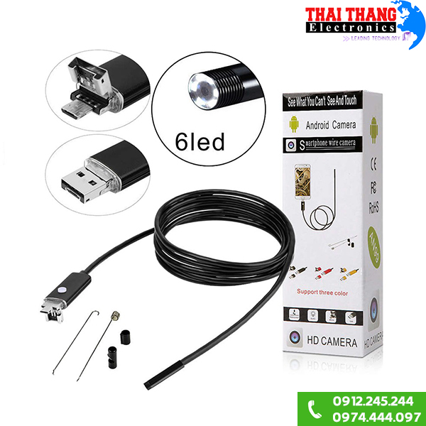 Camera gắn điện thoại dây mềm 10m SWC2510