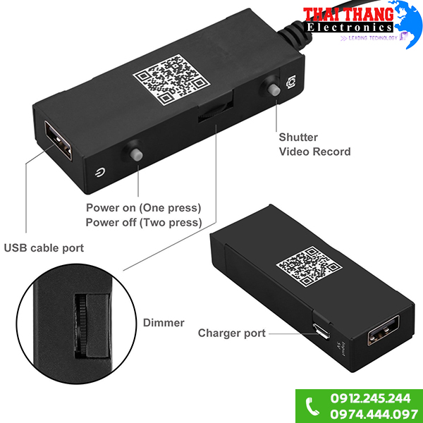 Camera nội soi gắn điện thoại Iphone Android OTG88 2m
