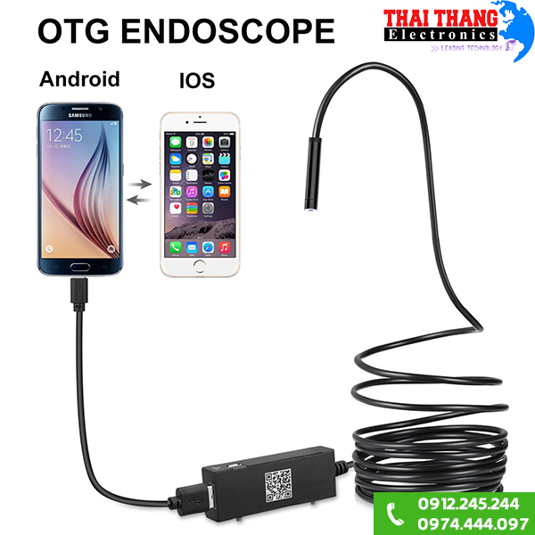 Camera gắn điện thoại Iphone Android OTG88 2m