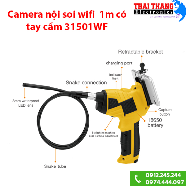 Camera nội soi wifi 31501WF 1m cầm tay