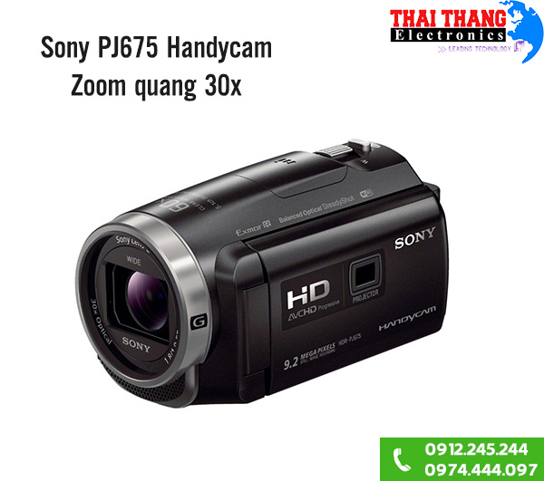 Máy quay Sony Handycam PJ675 zoom quang 30x