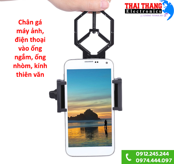 Chân gắn điện thoại vào ống nhòm kính thiên văn