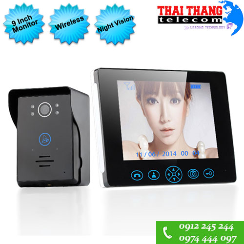 Chuông cửa có màn hình không dây 9 inch CHKD766