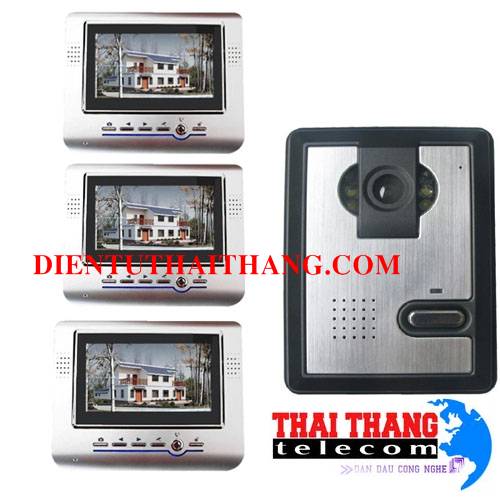 CHUÔNG HÌNH KHÔNG DÂY CÓ 3 MÀN HÌNH 7 INCH