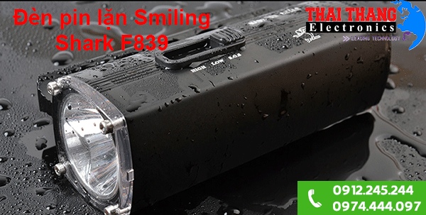 Đèn pin lặn Smiling Shark F839