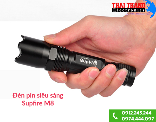 Đèn pin chống nước Supfire M8 IP67