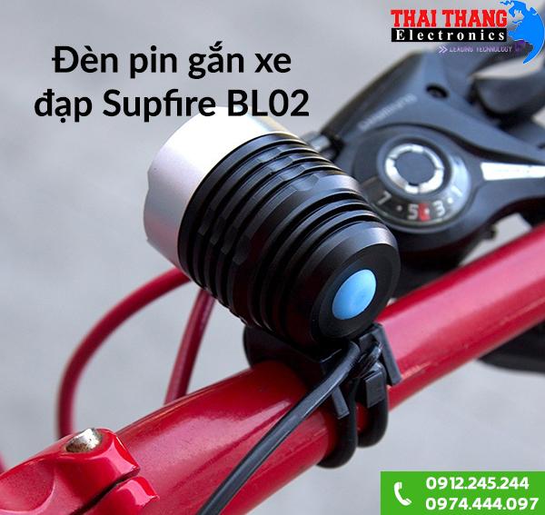 Đèn pin đội đầu gắn xe đạp Supfire BL02
