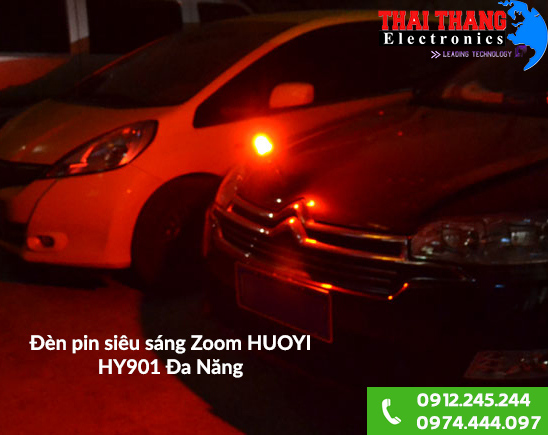 Đèn pin siêu sáng đa năng Zoom HUOYI HY901