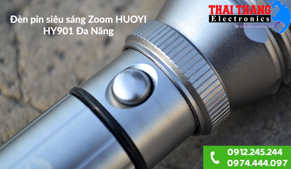 Đèn pin siêu sáng đa năng Zoom HUOYI HY901