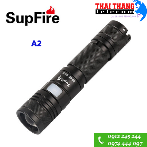 Đèn pin siêu sáng Supfire A2 sạc USB