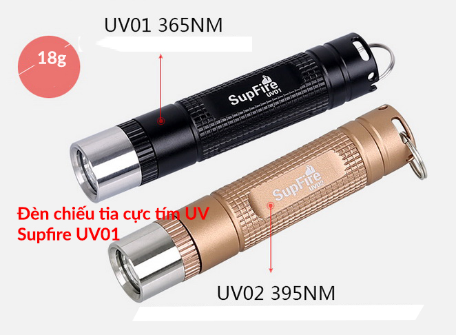 Đèn pin UV siêu sáng Supfire UV01