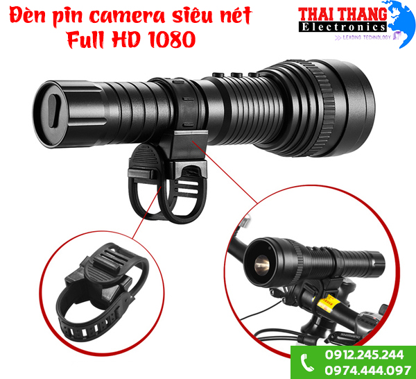 Đèn pin quay video siêu nét 1080p