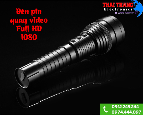 Đèn pin quay video siêu nét 1080p