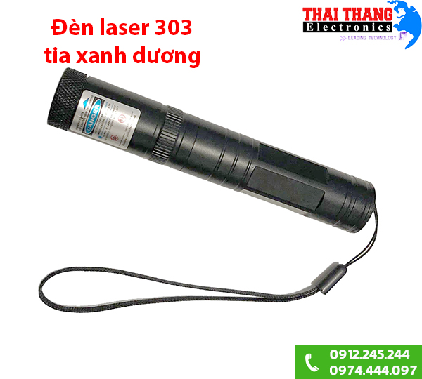 Đèn laser chiếu điểm 303 tia xanh dương