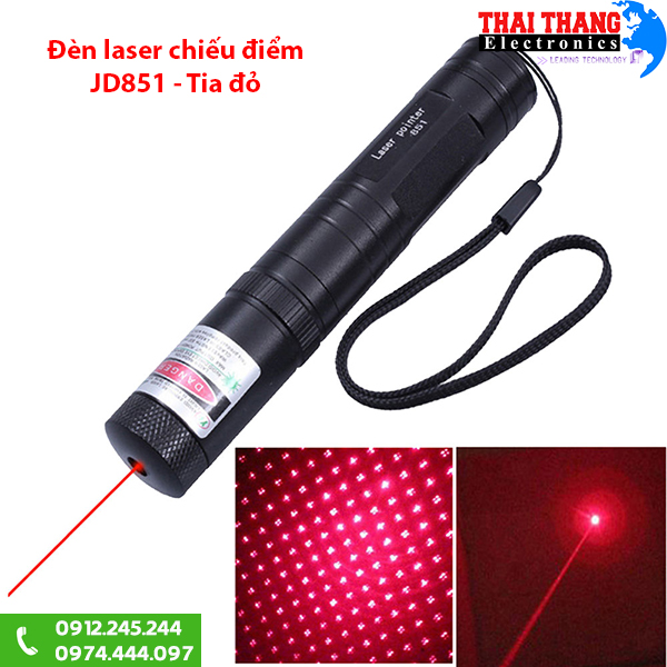 Đèn laser chiếu xa JD851 đỏ
