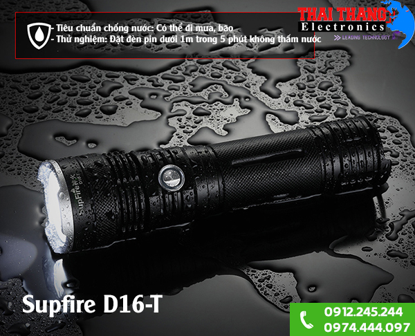 Đèn pin Supfire D16-T