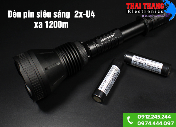 Đèn pin siêu sáng soi xa 2X-U4 1200m