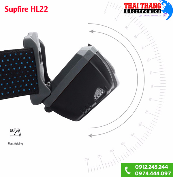 Đèn pin đội đầu siêu sáng Supfire HL22