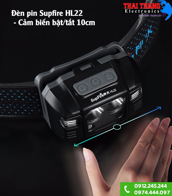 Đèn pin đội đầu siêu sáng Supfire HL22