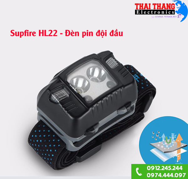 Đèn pin đội đầu siêu sáng Supfire HL22