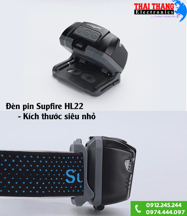 Đèn pin đội đầu siêu sáng Supfire HL22