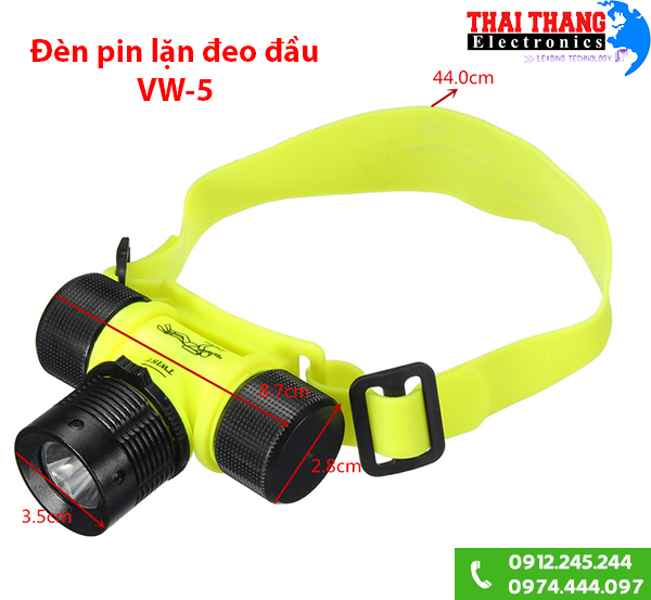 Thông số đèn pin lặn đeo đầu XW-5
