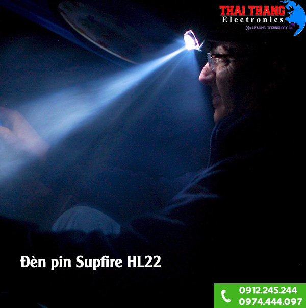Đèn pin đội đầu siêu sáng Supfire HL22