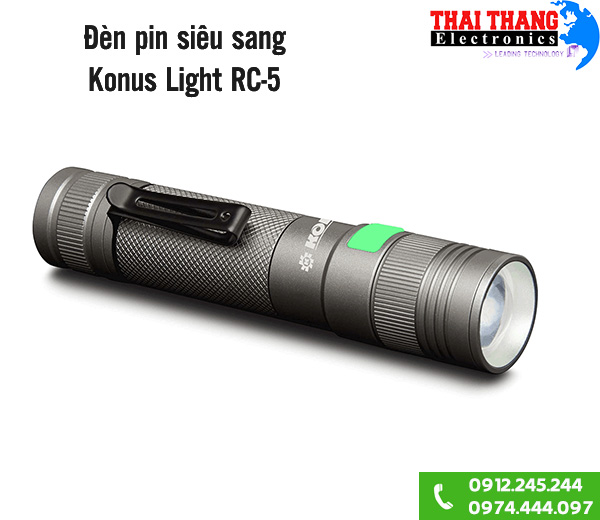 Đèn pin siêu sáng Konus Light RC-5