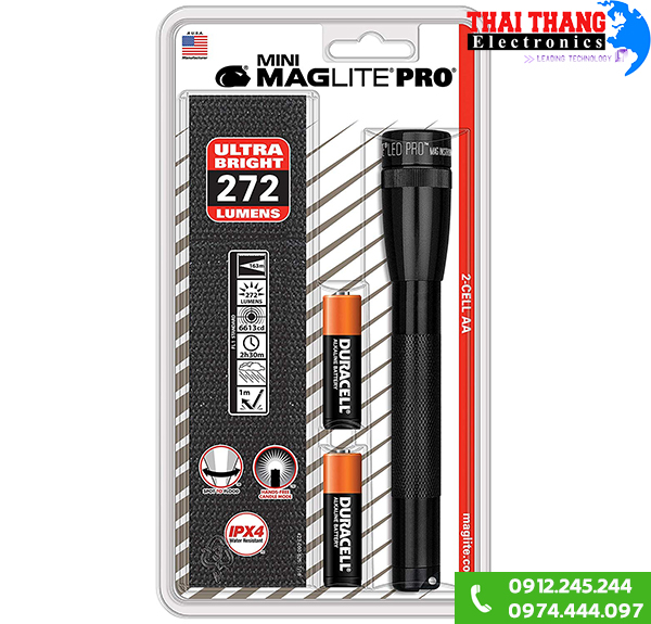 Đèn pin siêu sáng Maglite SP2P01HY 2AA