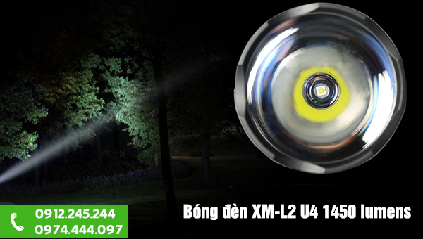 Đèn pin siêu sáng soi xa 2X-U4 1200m
