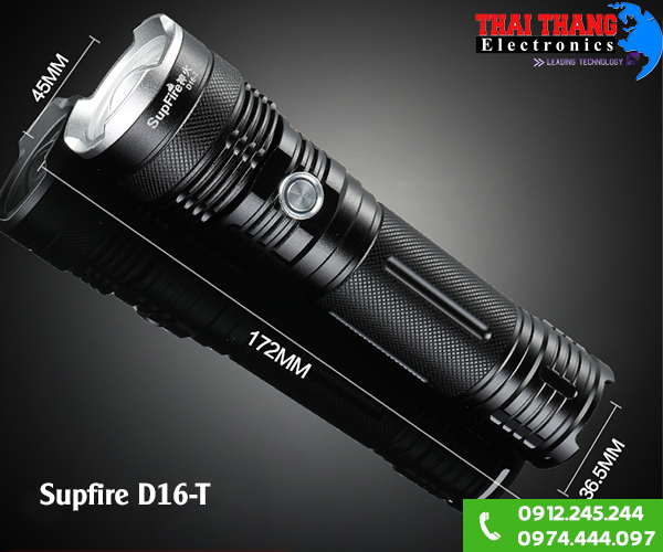 Đèn pin Supfire D16-T