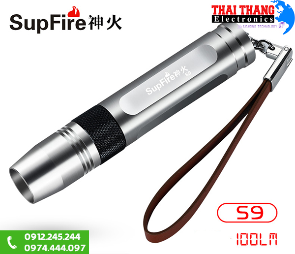 Đèn pin soi đá ánh sáng vàng Supfire S9