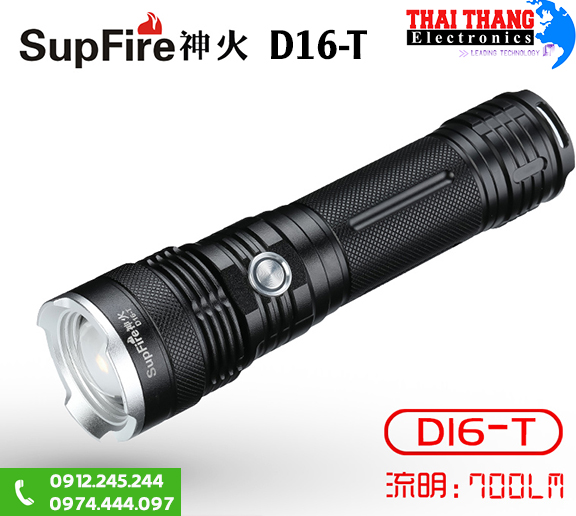 Đèn pin Supfire D16-T