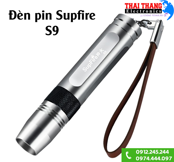 Đèn pin soi đá ánh sáng vàng Supfire S9