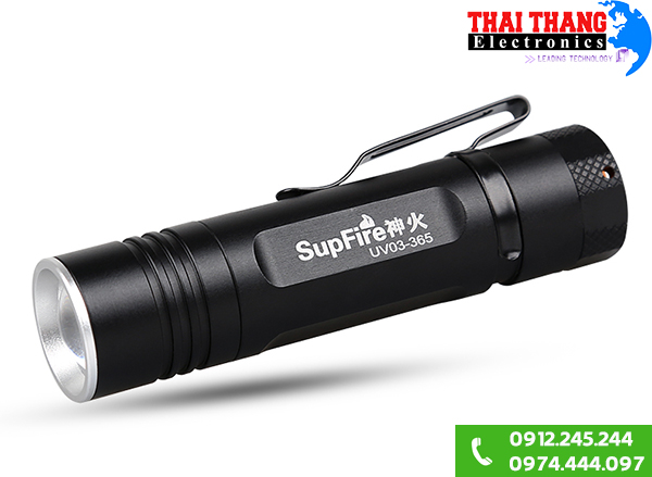 Đèn pin chiếu tia UV công suất lớn Supfire UV03