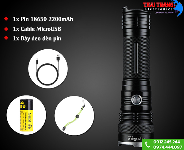 Đèn pin Supfire D16-T