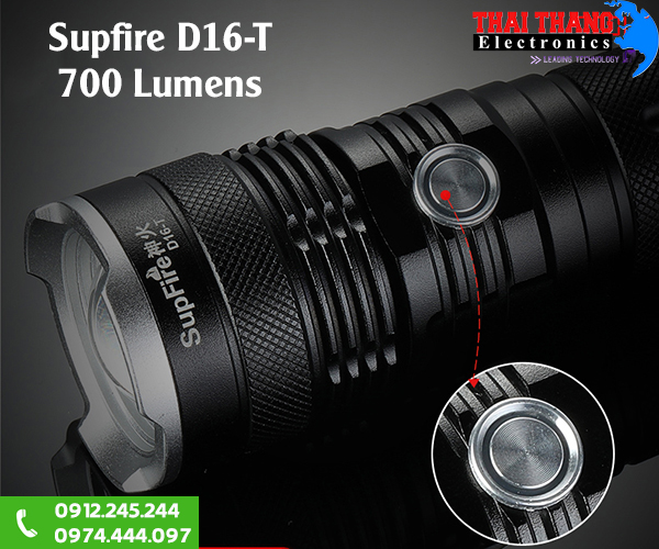 Đèn pin Supfire D16-T