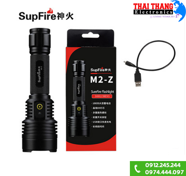 Đèn pin siêu sáng Supfire M2-Z 2018