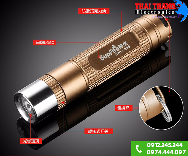 Đèn UV cực tím siêu nhỏ Supfire UV02