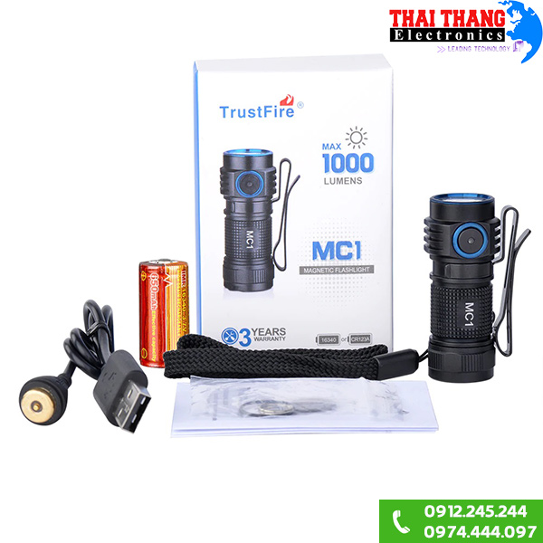 Đèn pin siêu sáng mini MC1 1000 lumens